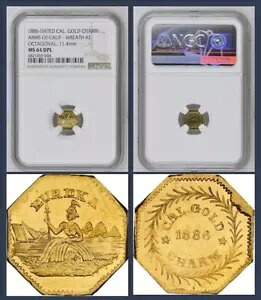 チョイス 1886 カリフォルニア ゴールド、アームズ オブ カリフォルニア - リース #2、MS64 ディープ プルーフライク NGC｜WORLD RESOURCE【KING店】