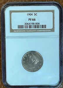 1904 P プルーフ リバティ "V" ニッケル 5C NGC PF66｜WORLD RESOURCE【KING店】