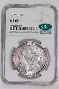 1921-D モーガン ドル NGC MS65 CAC - PQ!｜WORLD RESOURCE【KING店】