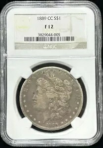 1889 CC モーガン シルバー ダラー NGC F12 素敵なオリジナル キー デート コイン｜WORLD RESOURCE【KING店】