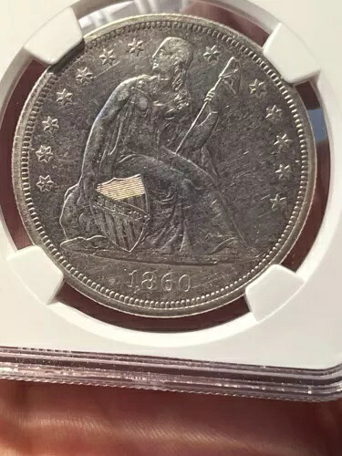 1860 O シーテッド リバティ ドル AU 未流通詳細について NGC 認定｜WORLD RESOURCE【KING店】