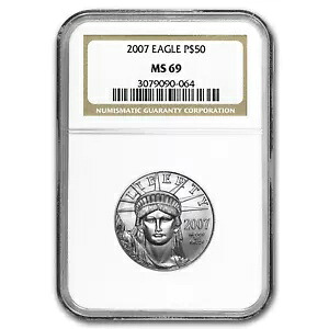 2007 1/2オンス アメリカン プラチナ イーグル MS-69 NGC|WORLD RESOURCE【KING店】