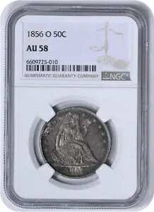 1856-O リバティ シーテッド ハーフダラー AU58 NGC｜WORLD RESOURCE【KING店】