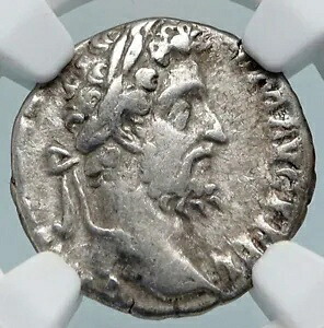 コモドゥス ザ グラディエーター 皇帝 古い古代ローマ銀貨 PIETAS NGC i89490|WORLD RESOURCE【KING店】