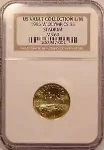 1995年-WオリンピックG$5スタジアム記念品。 NGC MS69｜WORLD RESOURCE【KING店】