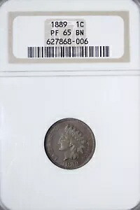 プルーフ 1889 インディアン ヘッド セント ペニー NGC PR PF65 BN 素敵な色!!ビデオを見る YHJX｜WORLD RESOURCE【KING店】
