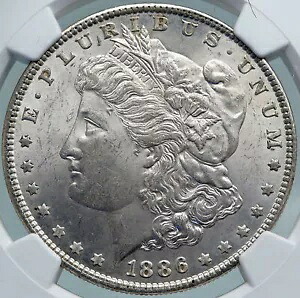1886 アメリカ合衆国 シルバー モーガン 米ドル コイン EAGLE NGC i87818｜WORLD RESOURCE【KING店】