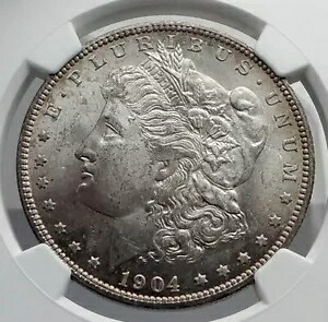1904 アメリカ合衆国 シルバー モーガン 米ドル コイン EAGLE NGC MS i80037|WORLD RESOURCE【KING店】