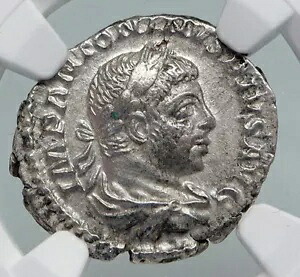ELAGABALUS 218AD ローマ古代シルバーローマアンティーク古いリバティ NGC コイン i87442|WORLD RESOURCE【KING店】