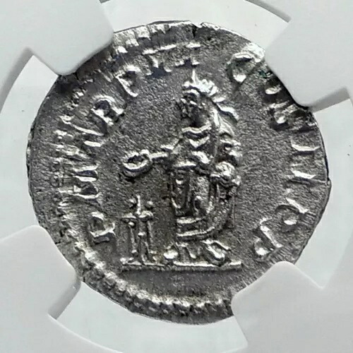 SEVERUS ALEXANDER 本物の古代 227AD ローマ シルバー ローマ コイン NGC i81616|WORLD RESOURCE【KING店】