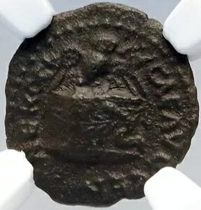 NERO 本物の古代の本物の 65AD ローマローマコイン OWL ALTAR オリーブ NGC i82633|WORLD RESOURCE【KING店】