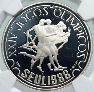 1988 ポルトガル ソウル 韓国 オリンピック ヴィンテージ シルバー 250 レイ コイン NGC i86011｜WORLD RESOURCE【KING店】
