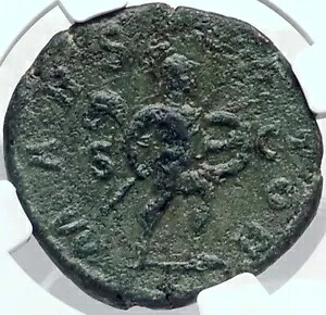 SEVERUS ALEXANDER 本物の古代 232AD セステルティウス ローマ コイン MARS NGC i81845|WORLD RESOURCE【KING店】