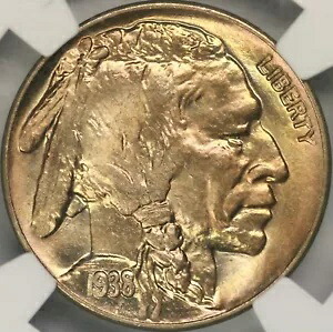 1938-D/D バッファロー ニッケル NGC MS67+