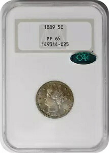 1889 リバティ ニッケル PR65 NGC (CAC)