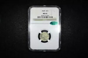1868 3 セント ニッケル NGC MS65 - CAC｜WORLD RESOURCE【KING店】