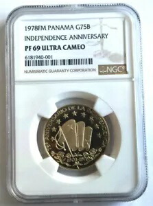 パナマ Panama パナマ独立75周年 プルーフ金貨 75バルボア 1978年 パナマ Panama パナマ独立75周年 75バルボア金貨 プルーフ 1978年