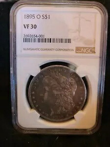 1895-O NGC VF30 レア モーガン シルバー ドル #001
