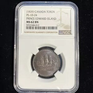 カナダ PEI 1835 PE-10-24 NGC MS62BN?|WORLD RESOURCE【KING店】
