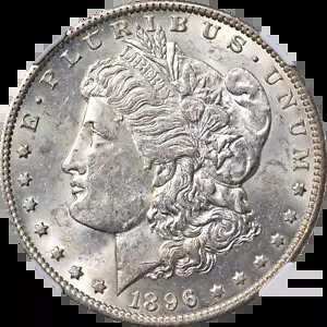 1896-O モーガン シルバー ダラー NGC AU58 素敵なアイアピール 素敵なストライク 素敵な光沢