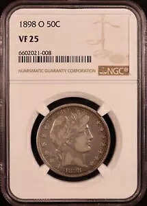 1898-O バーバー ハーフダラー - NGC VF25 - よりタフなミント！スーパースイートオリジナル！ PQ｜WORLD RESOURCE【KING店】