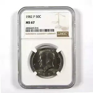 1982 P ケネディ ハーフダラー MS 67 NGC クラッド 50c 未流通 SKU:I9758