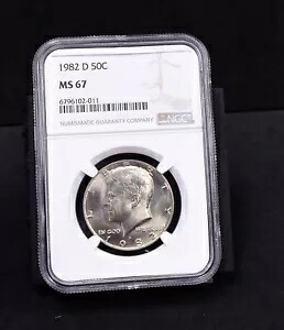 1982-D ケネディ ハーフダラー - NGC MS67 (#50421-L)