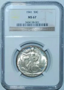 1941 NGC MS67 ウォーキング リバティ ハーフダラー｜WORLD RESOURCE【KING店】