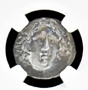 ギリシャ ISL.RHODES シルバー ディドラクマ、紀元前 250 ～ 200 年、NGC グレード XF