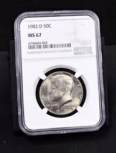 1982-D ケネディ ハーフダラー - NGC MS67 (#50423-L)