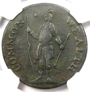 1787 マサチューセッツ セント コロニアル銅貨 1C - 認定 NGC XF 詳細 (EF)｜WORLD RESOURCE【KING店】