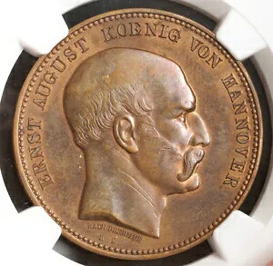 1927年、ハノーファー、アーネスト・アウグスト1世「王立法廷劇場」銅メダル。 NGC MS-63！｜WORLD RESOURCE【KING店】