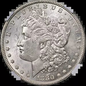 1880-O モーガン シルバー ダラー NGC MS62 ナイス アイ アピール ストロング ストライク｜WORLD RESOURCE【KING店】