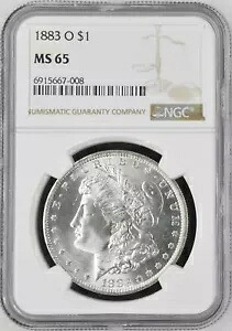 1883年 O モーガン シルバー ダラー NGC MS-65|WORLD RESOURCE【KING店】