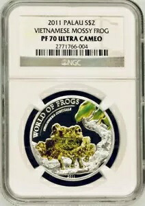 2011 ベトナム産モッシーフロッグ レア 1,000 鋳造、3 個存在!パラオ ワールド フロッグス MS70 NGC｜WORLD RESOURCE【KING店】