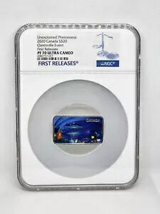 2020 カナダ $20 シルバー Unexplained Alien UFO Clarenville イベント コイン NGC PF70 FR｜WORLD RESOURCE【KING店】