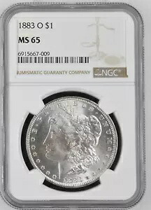 1883年 O モーガン シルバー ダラー NGC MS-65｜WORLD RESOURCE【KING店】