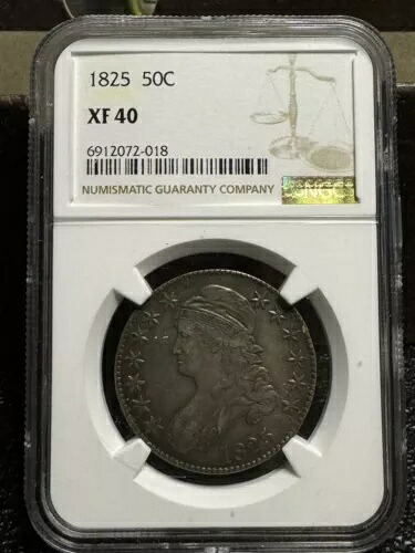 1825 キャップドバスト ハーフダラー NGC XF-40｜WORLD RESOURCE【KING店】
