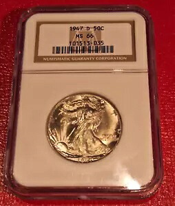 1947-D ウォーキング リバティ ハーフダラー NGC MS66 (3035)｜WORLD RESOURCE【KING店】