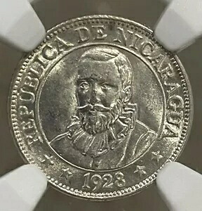 1928 ニカラグア 10 センタボス KM# 13 NGC MS 63｜WORLD RESOURCE【KING店】