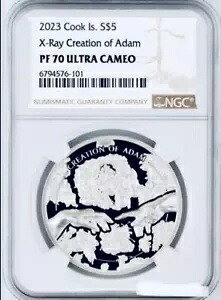 2023年のアダム・クックのX線作成は1オンス銀貨NGC PF70 UCAM 1500 Mintageです！｜WORLD RESOURCE【KING店】