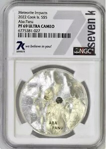 7k 金属アバパヌ隕石が 2022 年にクック島に衝突。 NGC 69 .999 UC 2500 ミンテージ!｜WORLD RESOURCE【KING店】