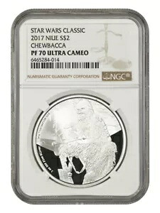 ニウエ: 2017 スター ウォーズ チューバッカ $2 NGC プルーフ 70 UCAM (箱と COA 付き)｜WORLD RESOURCE【KING店】