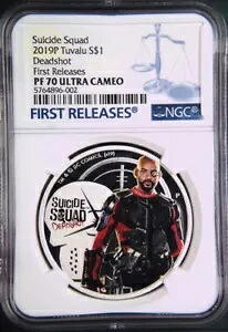 2019 スーサイド スクワッド - デッドショット プルーフ $1 1オンス シルバー コイン NGC PF 70 FR｜WORLD RESOURCE【KING店】