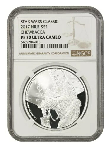 ニウエ: 2017 スター ウォーズ チューバッカ $2 NGC プルーフ 70 UCAM (箱と COA 付き)｜WORLD RESOURCE【KING店】