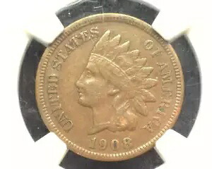 HS&C: 1908 S インディアン ヘッド ペニー/セント XF 45 BN NGC - 米国コイン｜WORLD RESOURCE【KING店】