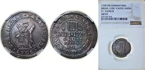 ドイツ 1708 HB 4 マリエングロッシェン シルバー NGC AU 55｜WORLD RESOURCE【KING店】