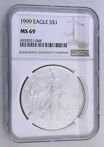 1999 アメリカン シルバー イーグル - NGC MS69｜WORLD RESOURCE【KING店】