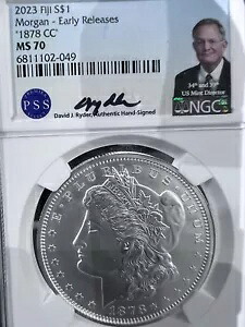2023 フィジー S$1 モルガン - 早期リリース「1878 CC」 MS 70 NGC LOC 19｜WORLD RESOURCE【KING店】
