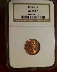 1946年 S リンカーン セント NGC MS 67 RD｜WORLD RESOURCE【KING店】